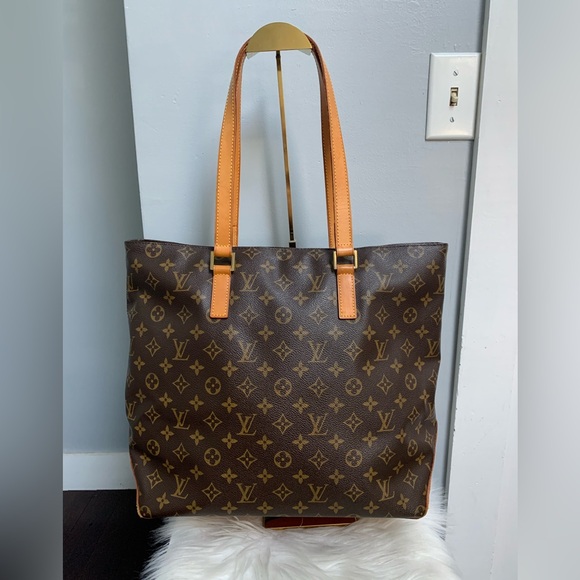 2002 authentic Louis Vuitton Cabas Mezzo monogram large tote zip top bag - Picture 1 of 17